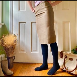 Anne Klein II petite 100% wool skirt long elegant